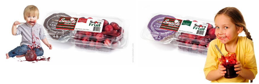 Collation de canneberges fraîches avec trempette au chocolat ou caramel